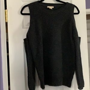 Forever 21 Shoulder Dark Gray Sweater